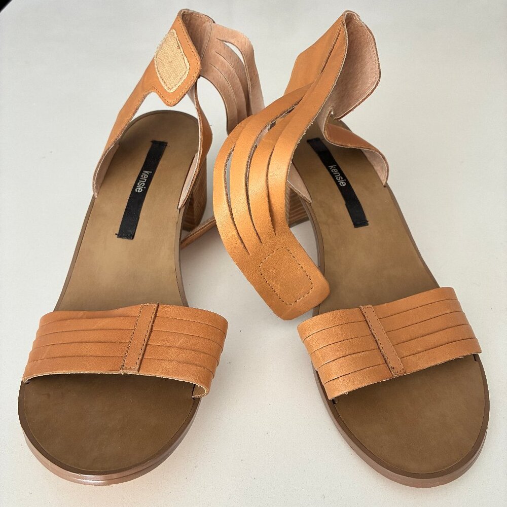 kensie Women's Heidi Dress Sandal, Honey, 10M
